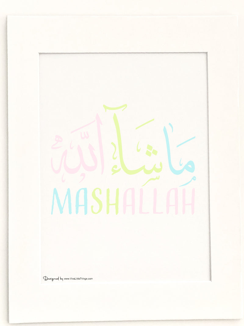 Mashallah Calligraphy - Playful